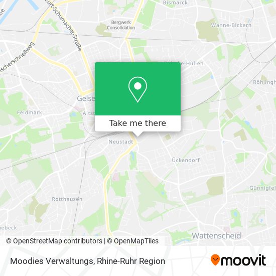 Moodies Verwaltungs map