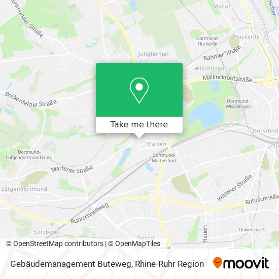 Карта Gebäudemanagement Buteweg