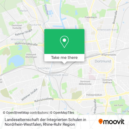 Landeselternschaft der Integrierten Schulen in Nordrhein-Westfalen map