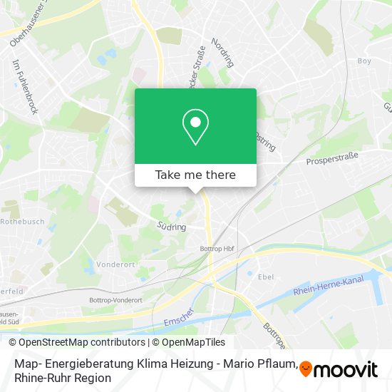 Карта Map- Energieberatung Klima Heizung - Mario Pflaum