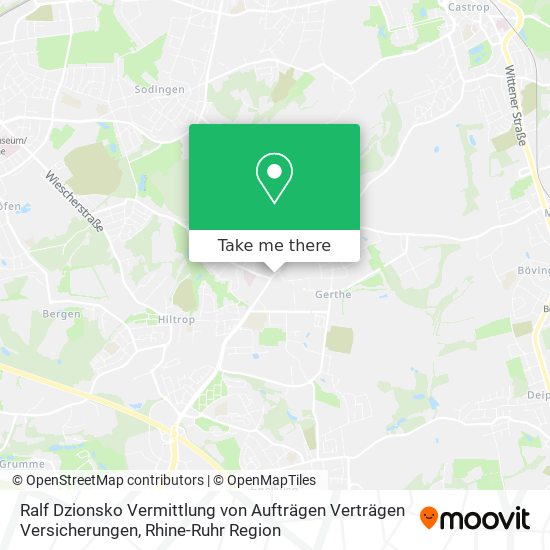 Ralf Dzionsko Vermittlung von Aufträgen Verträgen Versicherungen map