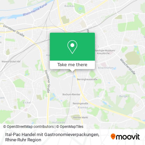 Ital-Pac Handel mit Gastronomieverpackungen map