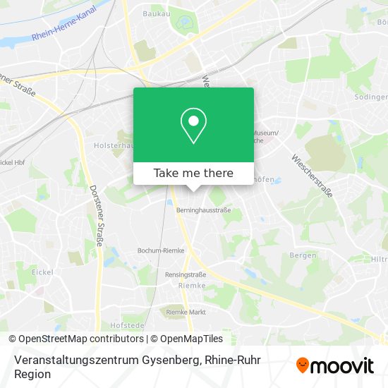 Veranstaltungszentrum Gysenberg map