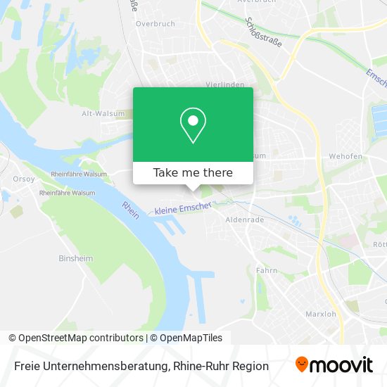 Freie Unternehmensberatung map