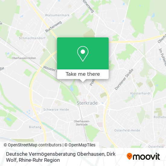 Deutsche Vermögensberatung Oberhausen, Dirk Wolf map