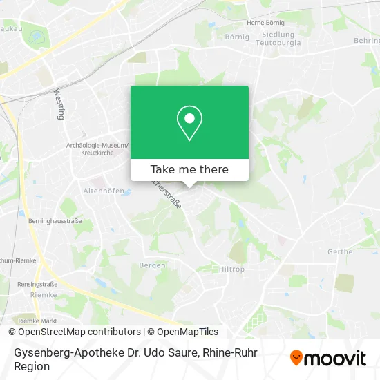 Карта Gysenberg-Apotheke Dr. Udo Saure