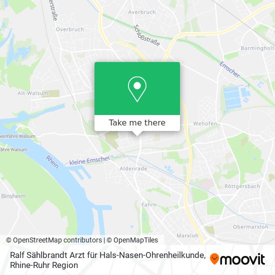 Ralf Sählbrandt Arzt für Hals-Nasen-Ohrenheilkunde map