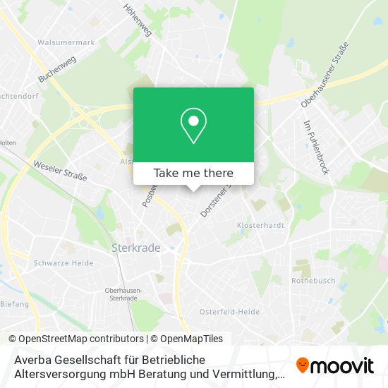 Averba Gesellschaft für Betriebliche Altersversorgung mbH Beratung und Vermittlung map