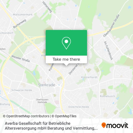 Карта Averba Gesellschaft für Betriebliche Altersversorgung mbH Beratung und Vermittlung