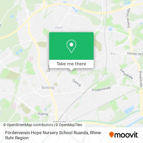 Förderverein Hope Nursery School Ruanda map