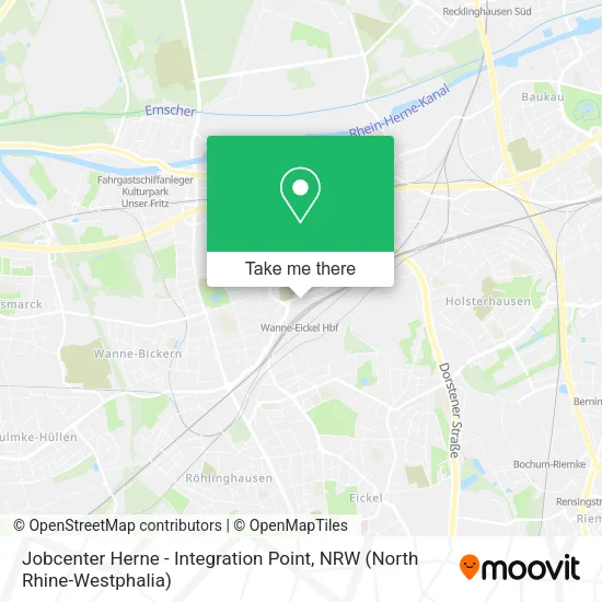 Карта Jobcenter Herne - Integration Point