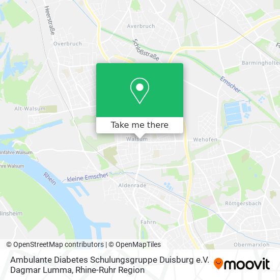 Ambulante Diabetes Schulungsgruppe Duisburg e.V. Dagmar Lumma map