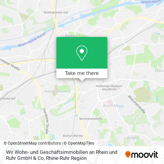 Wir Wohn- und Geschäftsimmobilien an Rhein und Ruhr GmbH & Co map