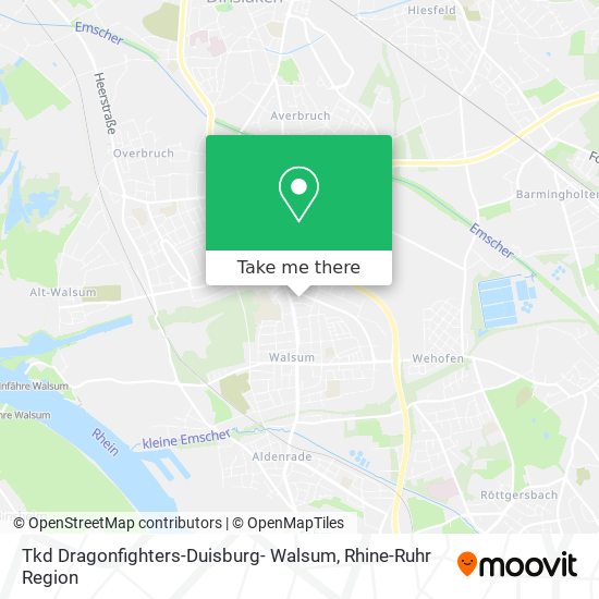 Tkd Dragonfighters-Duisburg- Walsum map