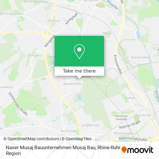 Naser Musaj Bauunternehmen Musaj Bau map