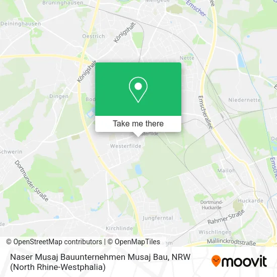 Карта Naser Musaj Bauunternehmen Musaj Bau