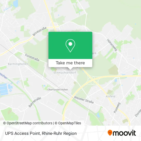 UPS Access Point map