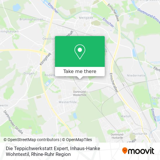 Die Teppichwerkstatt Expert, Inhaus-Hanke Wohntextil map