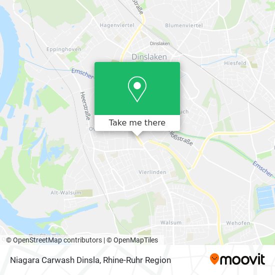 Niagara Carwash Dinsla map