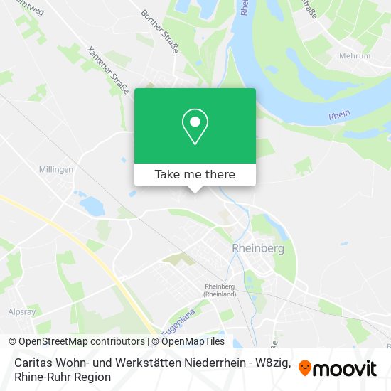 Caritas Wohn- und Werkstätten Niederrhein - W8zig map