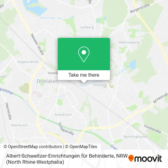 Карта Albert-Schweitzer-Einrichtungen für Behinderte