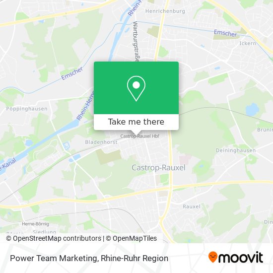 Power Team Marketing map