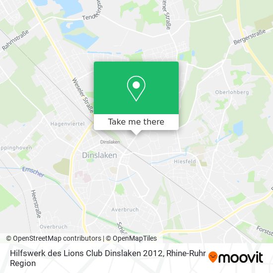 Hilfswerk des Lions Club Dinslaken 2012 map