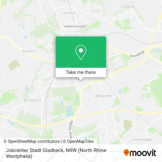 Карта Jobcenter Stadt Gladbeck