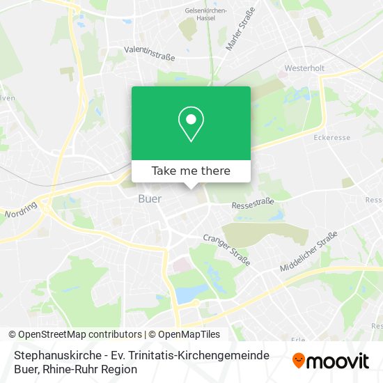 Stephanuskirche - Ev. Trinitatis-Kirchengemeinde Buer map