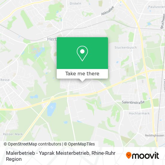 Malerbetrieb - Yaprak Meisterbetrieb map