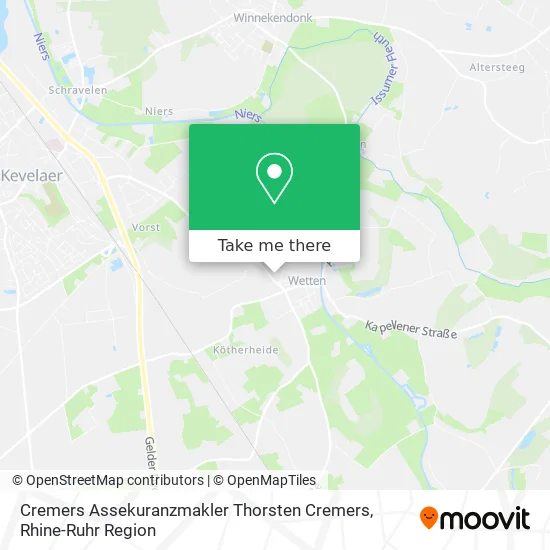 Карта Cremers Assekuranzmakler Thorsten Cremers