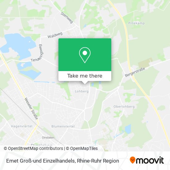 Emet Groß-und Einzelhandels map