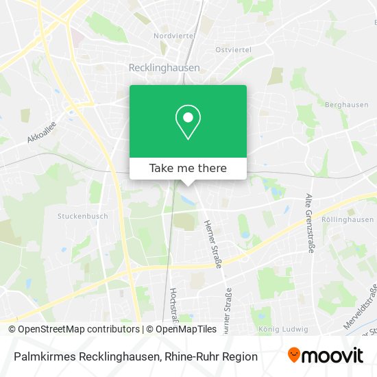 Palmkirmes Recklinghausen map