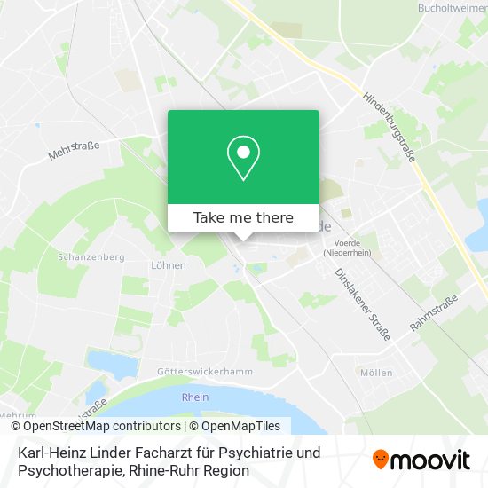 Karl-Heinz Linder Facharzt für Psychiatrie und Psychotherapie map