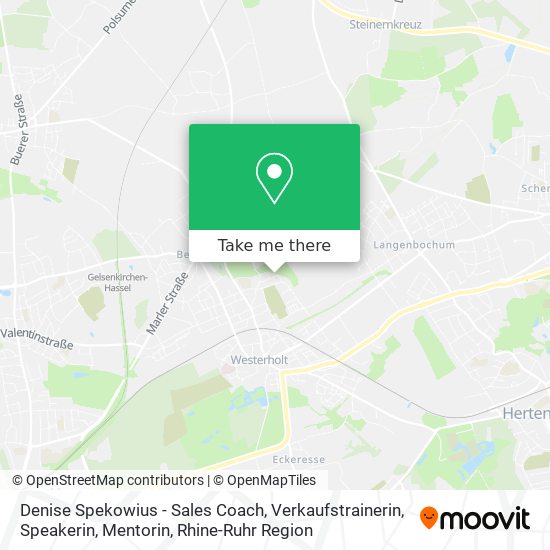Denise Spekowius - Sales Coach, Verkaufstrainerin, Speakerin, Mentorin map