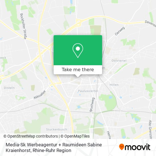 Media-Sk Werbeagentur + Raumideen Sabine Kraienhorst map