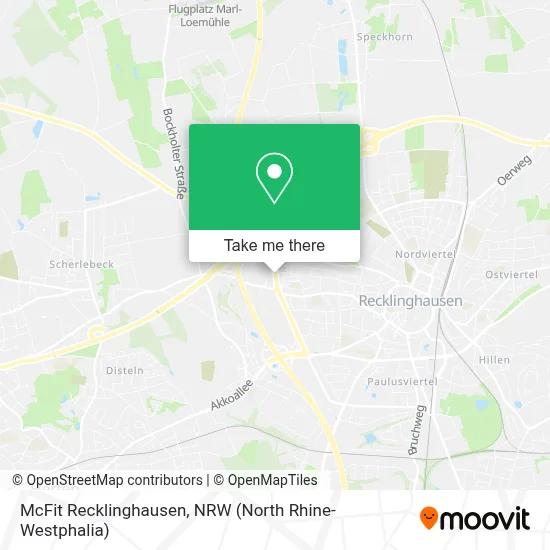 McFit Recklinghausen map