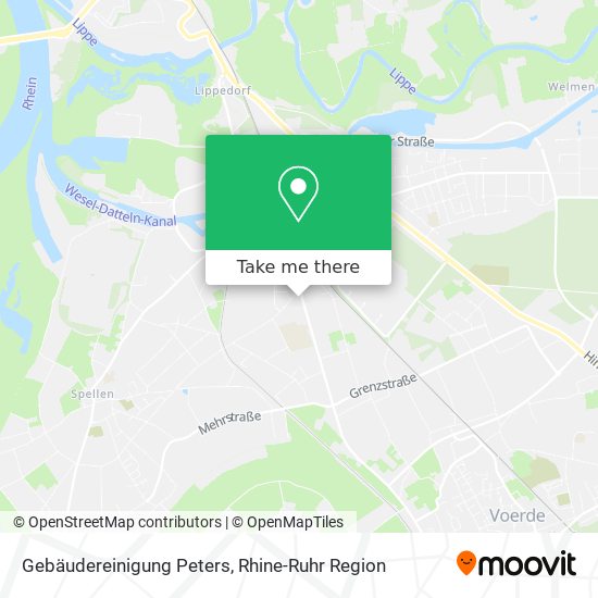 Gebäudereinigung Peters map