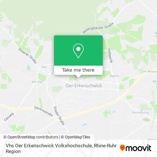 Vhs Oer Erkenschwick Volkshochschule map
