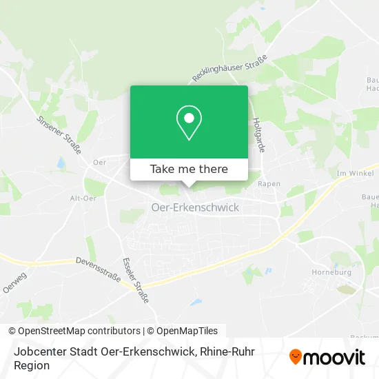 Карта Jobcenter Stadt Oer-Erkenschwick