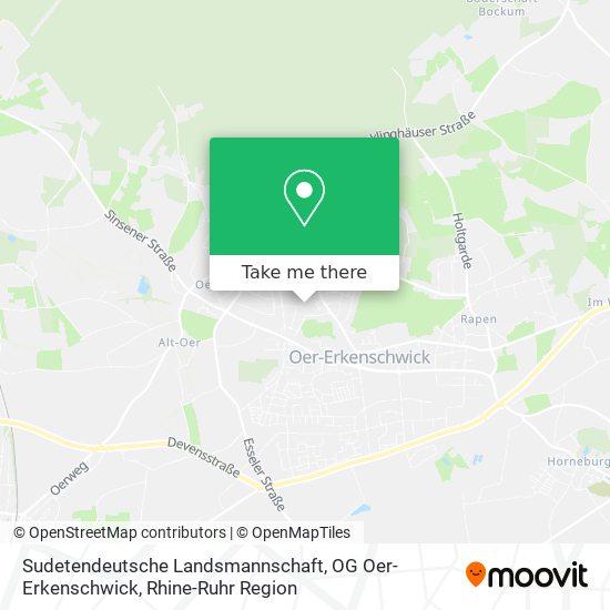 Sudetendeutsche Landsmannschaft, OG Oer-Erkenschwick map