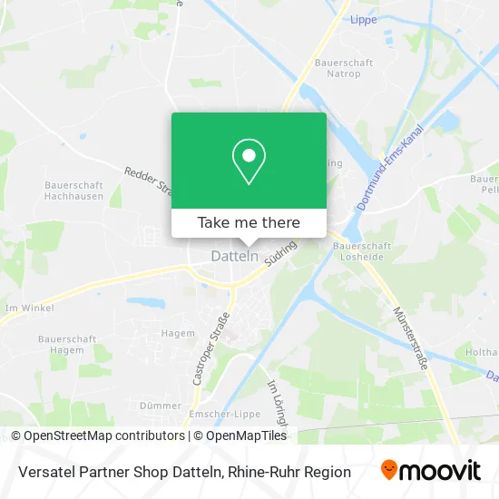 Карта Versatel Partner Shop Datteln