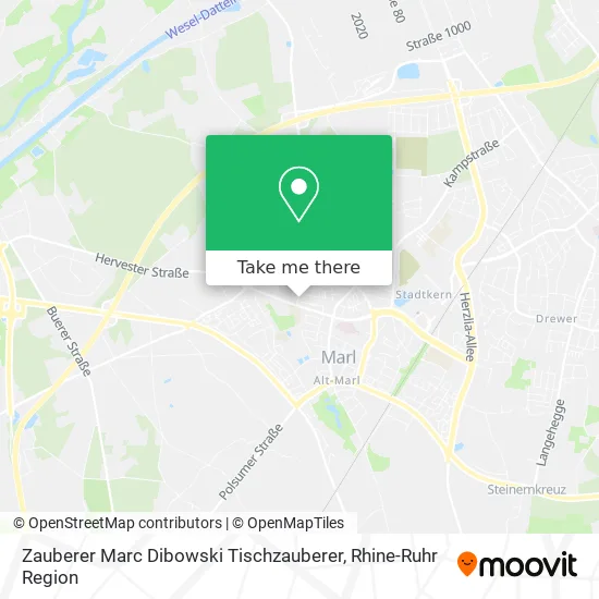 Карта Zauberer Marc Dibowski Tischzauberer