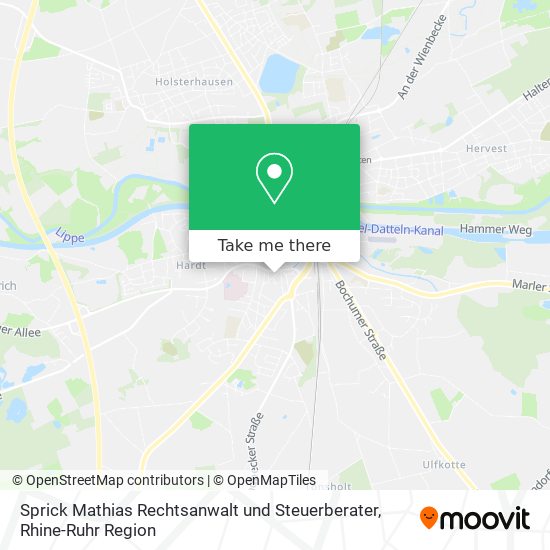 Sprick Mathias Rechtsanwalt und Steuerberater map