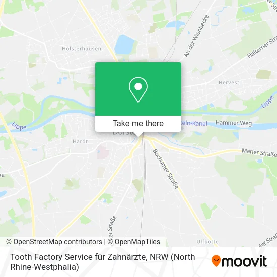 Карта Tooth Factory Service für Zahnärzte