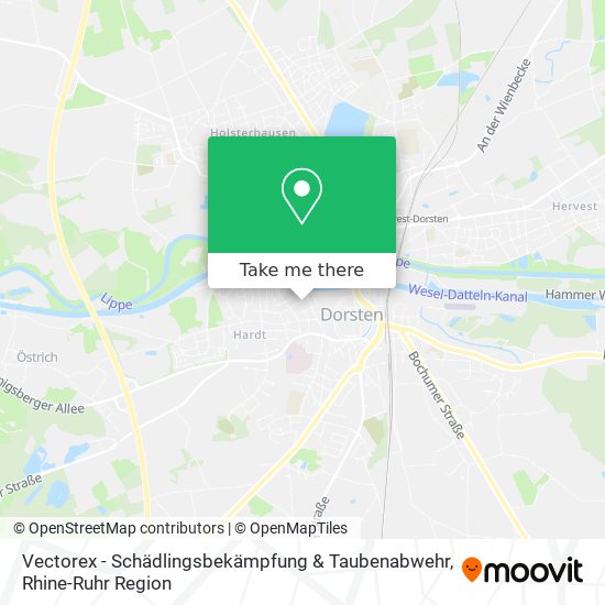 Vectorex - Schädlingsbekämpfung & Taubenabwehr map