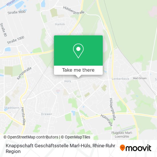 Knappschaft Geschäftsstelle Marl-Hüls map