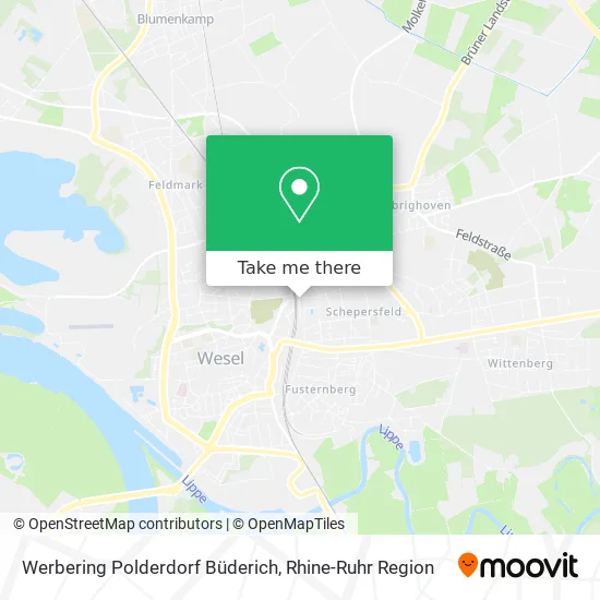 Карта Werbering Polderdorf Büderich