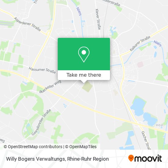 Willy Bogers Verwaltungs map