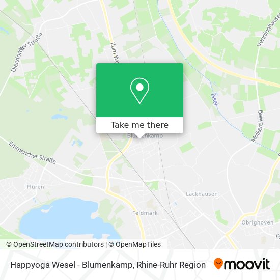 Happyoga Wesel - Blumenkamp map